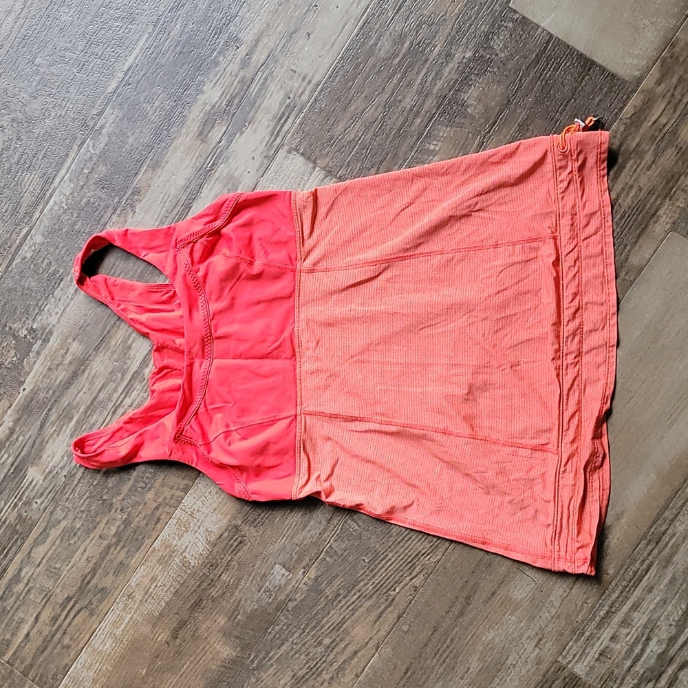 Lululemon- Orange and Red Athletic Top. Size-M